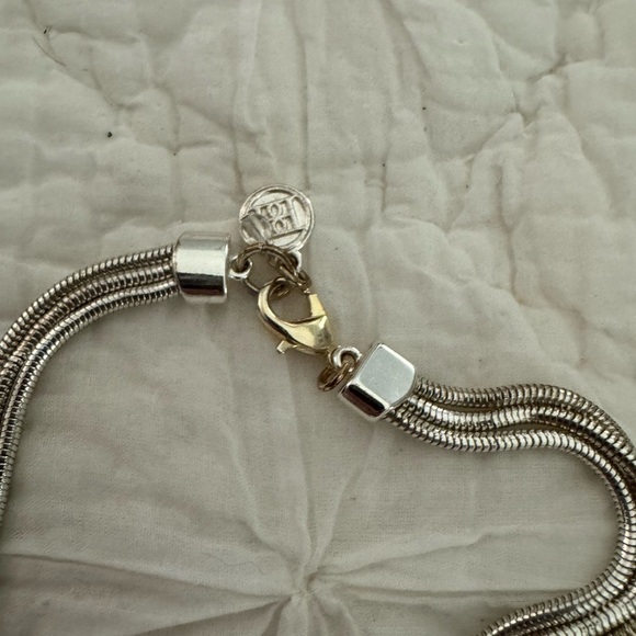 Dana Buchman Necklace Silver tone faux onyx & box chain - Gorgeous!! 35” - Picture 6 of 9